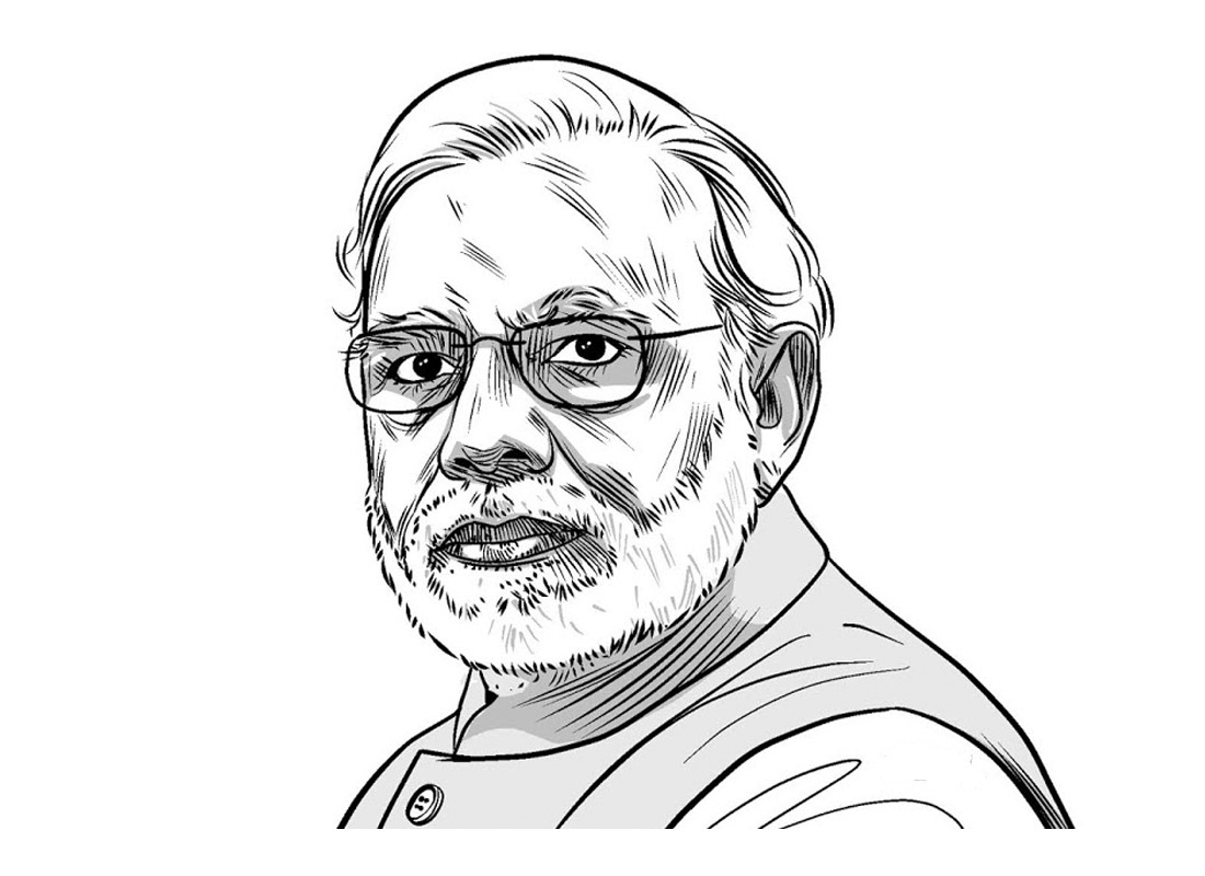 Share 135+ narendra modi drawing easy - seven.edu.vn